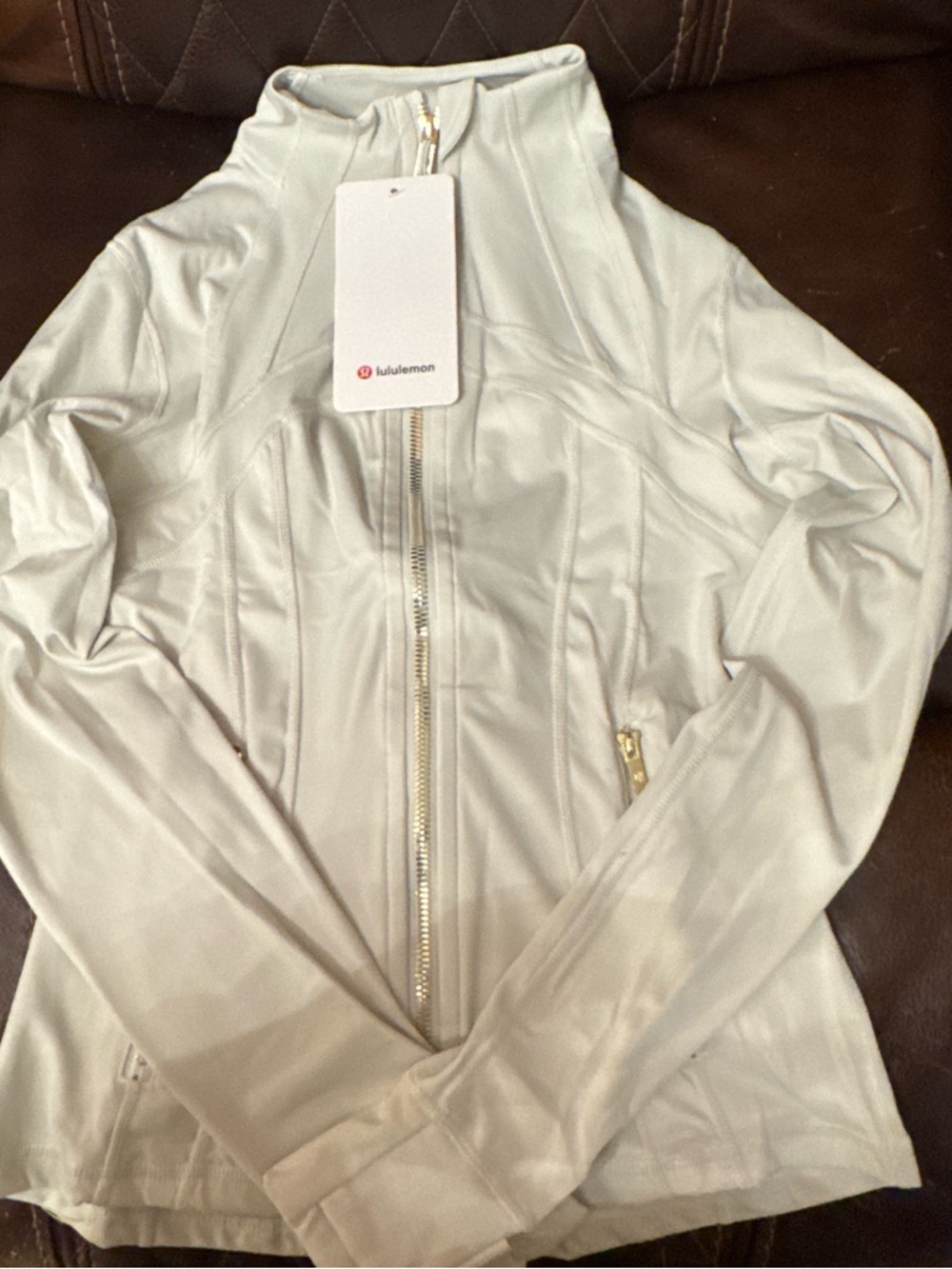 lululemon defined Cream full length Jacket